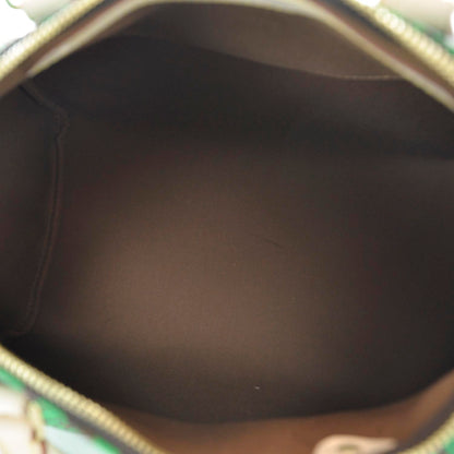 Louis Vuitton Monogram Kusama Town Speedy 30 Green 7 of 9