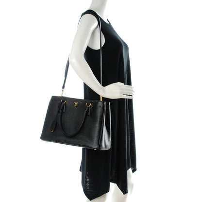 Prada Saffiano Lux Medium Tote Nero Black 2 of 9