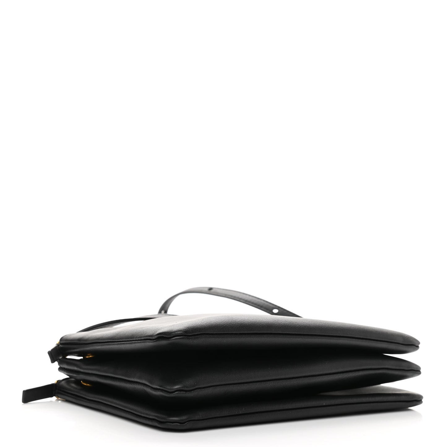 Lambskin Small Trio Crossbody Bag Black