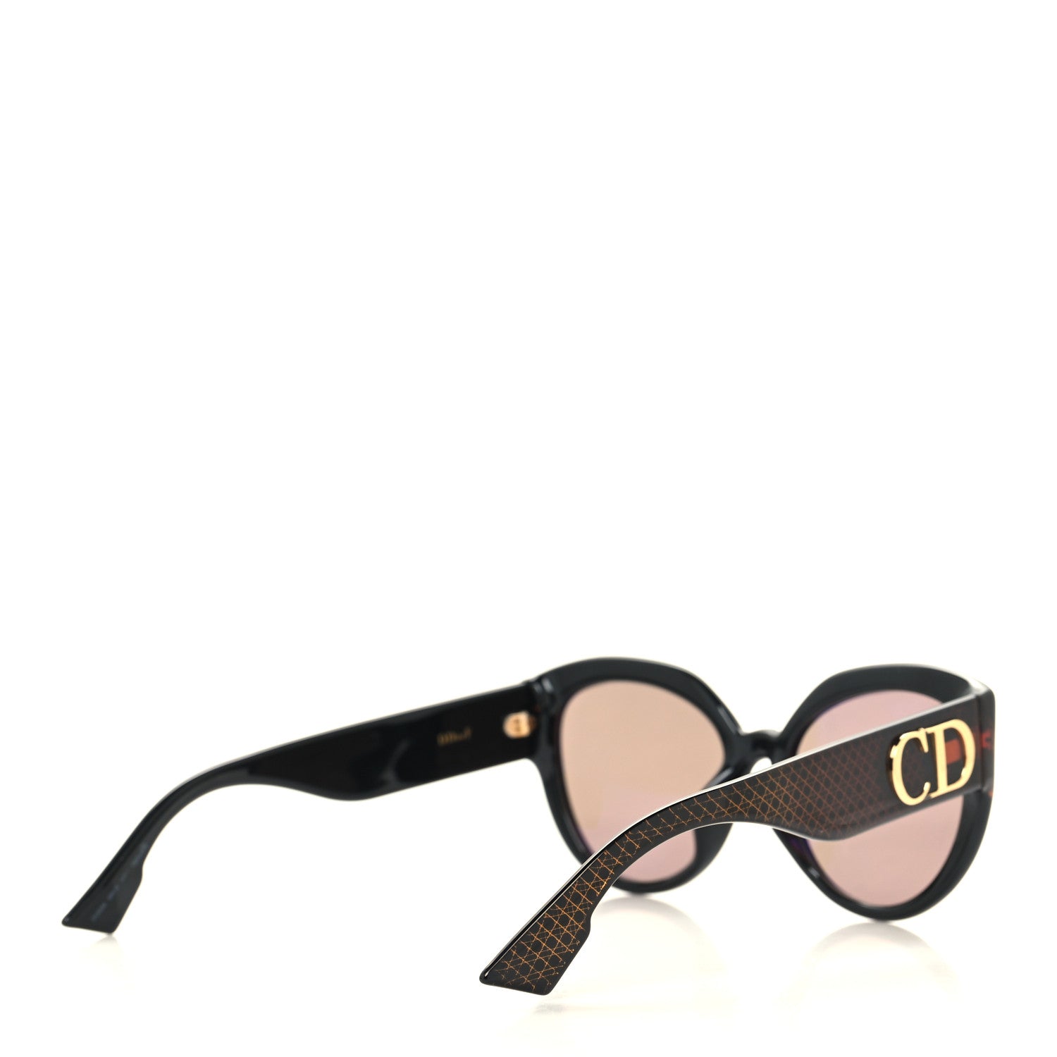 Christian Dior Acetate DDiorF Cat Eye Sunglasses Brown 4 of 9