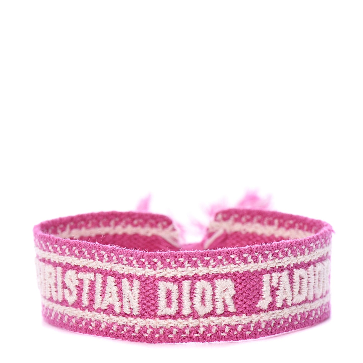Woven Cotton J'Adior Friendship Bracelet Pink