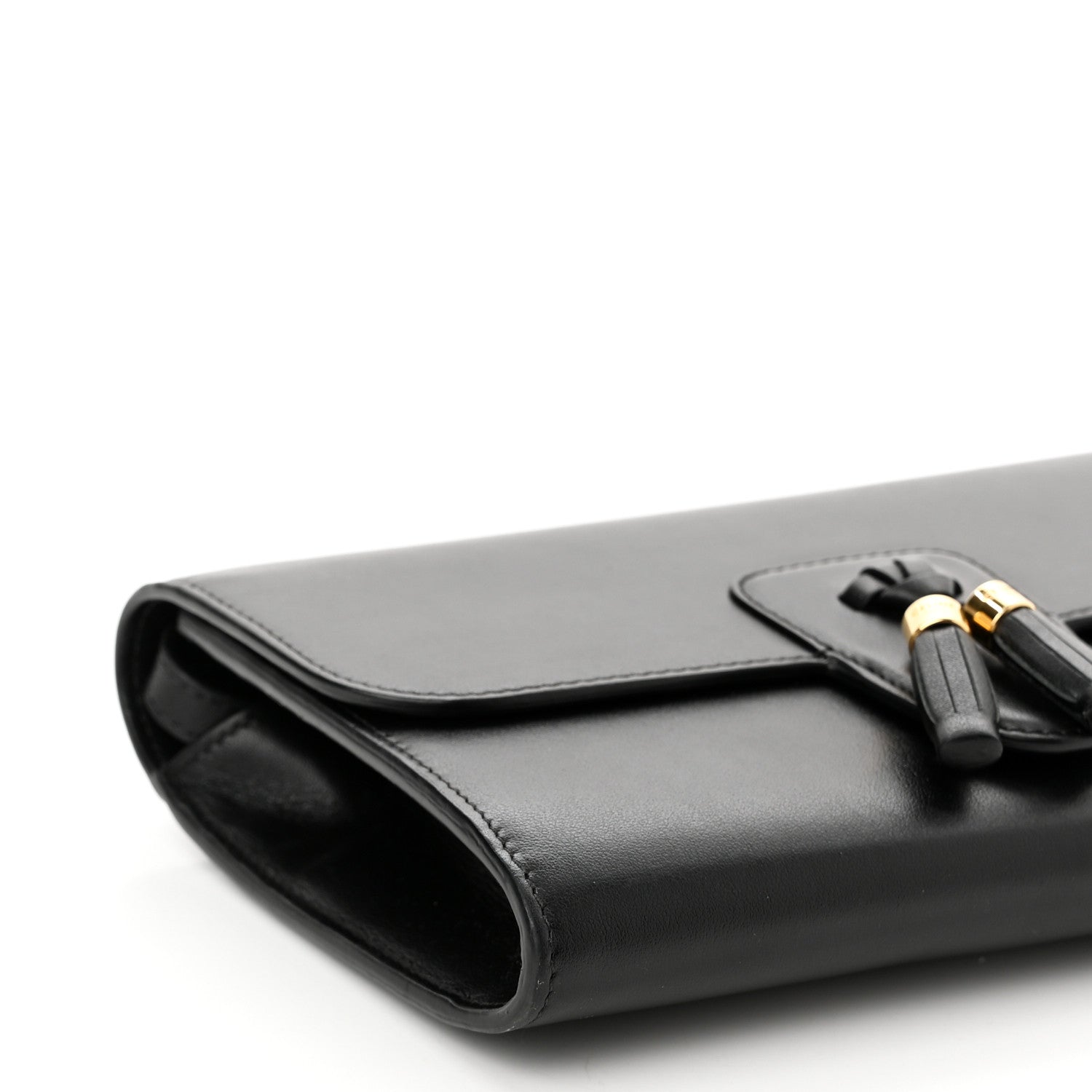Celine Smooth Calfskin Tassels Wallet On Strap Black 9 of 11