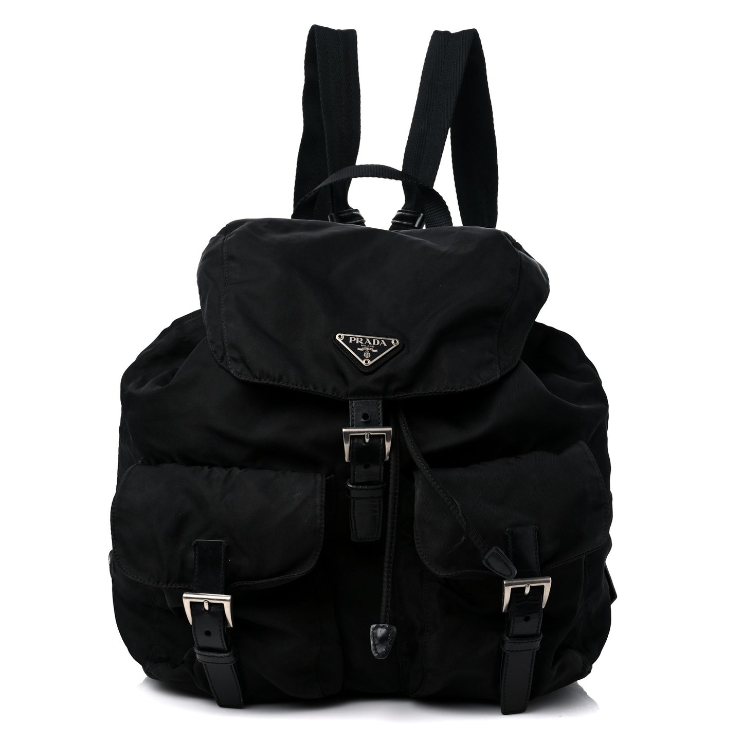 Nylon Vela Medium Backpack Black