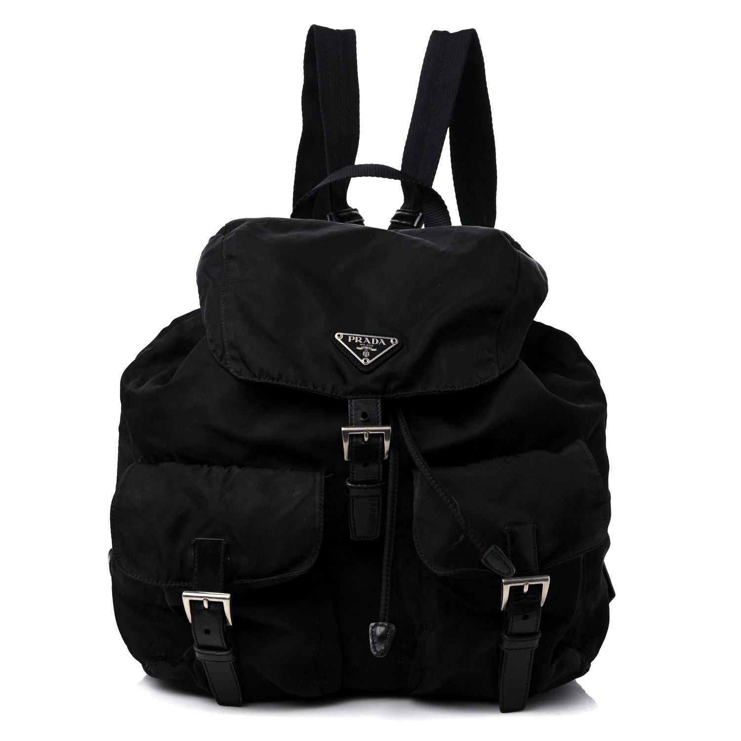 Prada Nylon Vela Medium Backpack Black 1 of 14