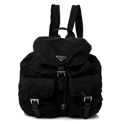 Prada Nylon Vela Medium Backpack Black 1 of 14