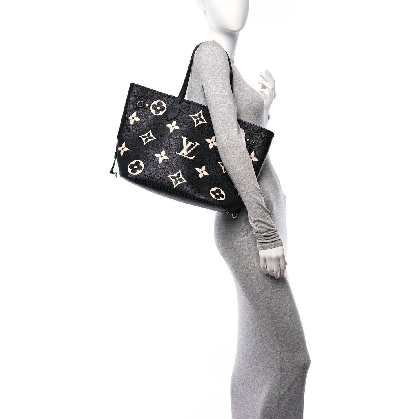 Empreinte Monogram Giant Neverfull MM Black Beige