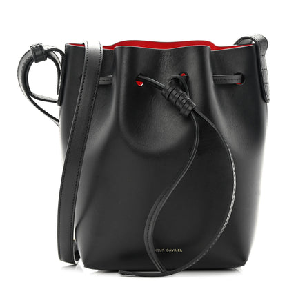 Mansur Gavriel Calfskin Mini Mini Bucket Bag Black Flamma 1 of 12
