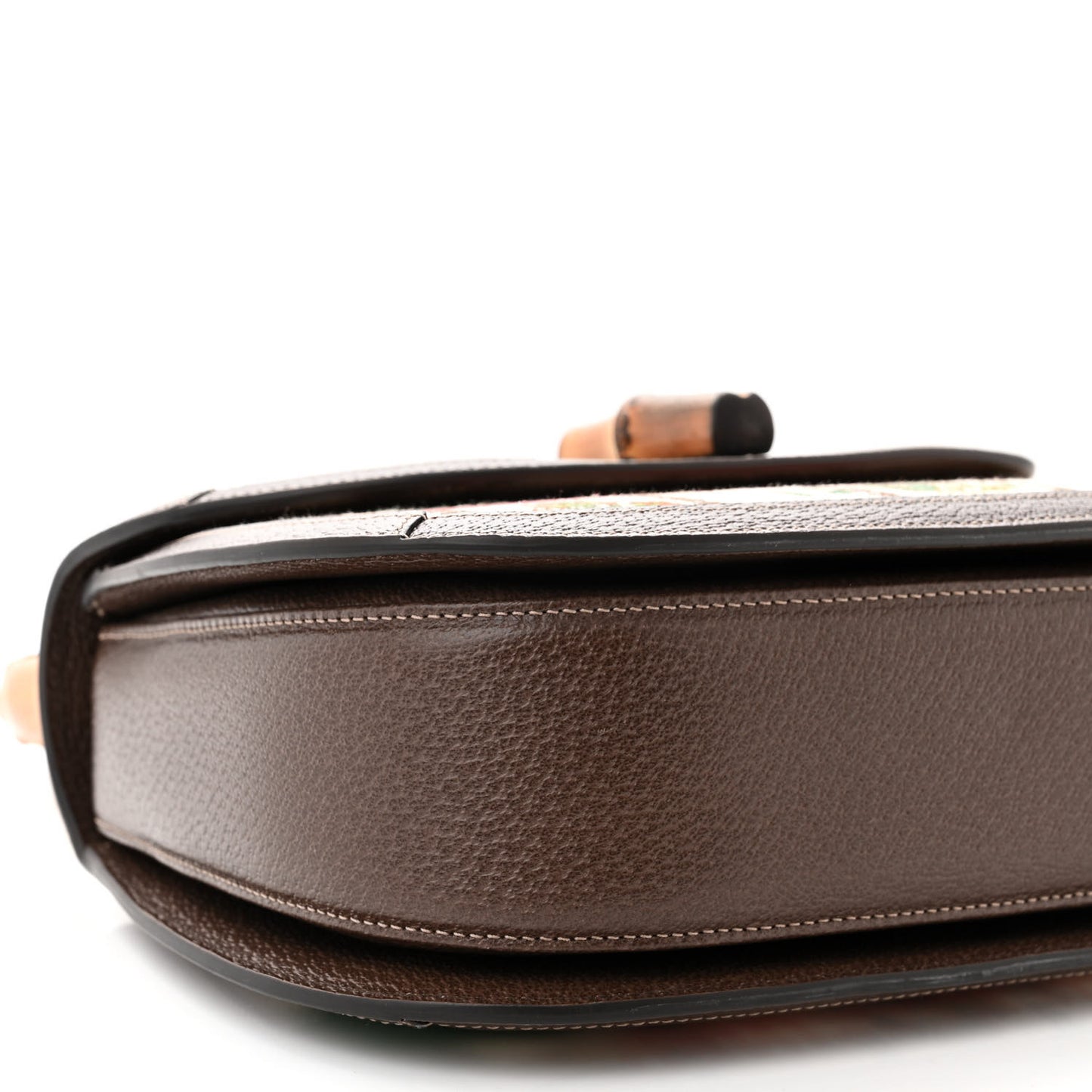Canvas Calfskin 100 Centennial Music Mini Bamboo 1947 Top Handle Bag Multicolor