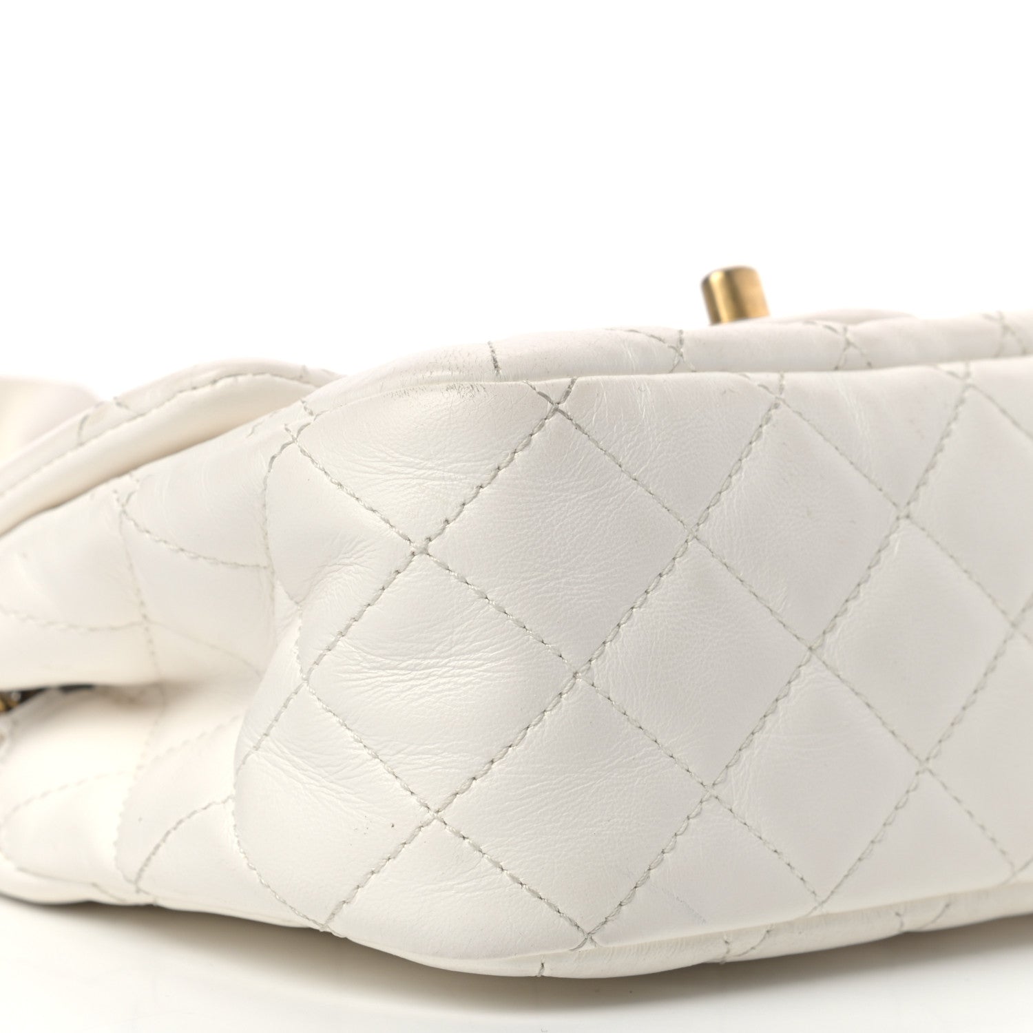Chanel Lambskin Quilted Mini Romance Square Flap White 8 of 19
