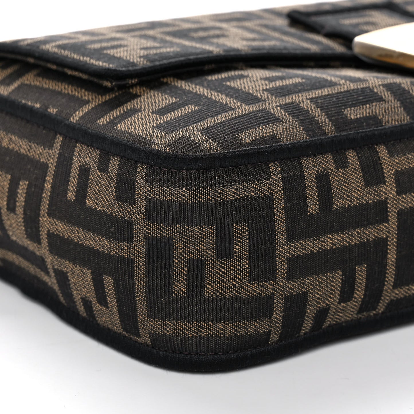 Fabric Jacquard FF 1974 Medium Baguette Tobacco Moro Black