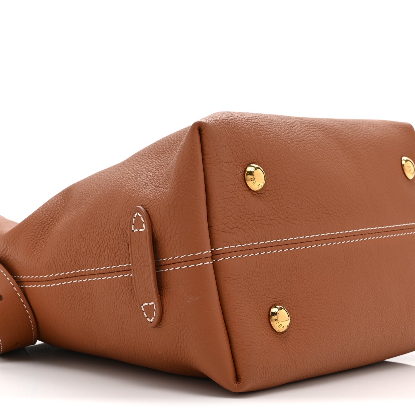 Grained Calfskin Low Key Hobo PM Cognac