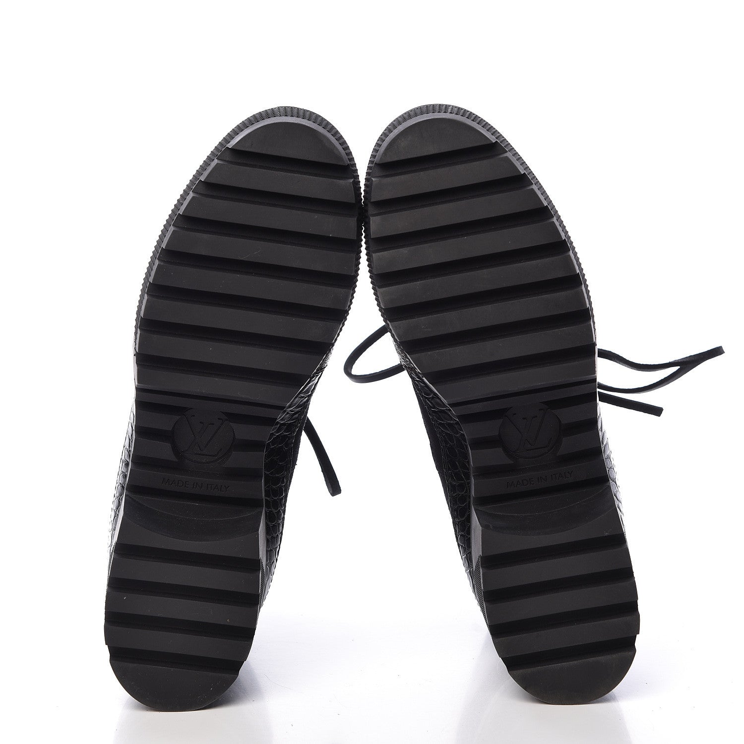 Louis Vuitton Suede Calfskin Monogram Laureate Platform Desert Boots 38 Black 5 of 8