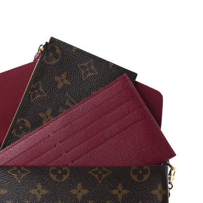 Louis Vuitton Monogram Pochette Felicie Chain Wallet Fuchsia 7 of 12