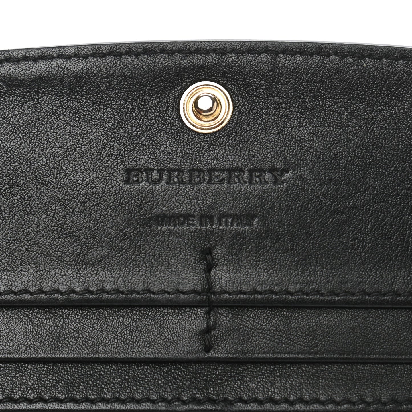 Calfskin Horseferry Check Porter Continental Wallet Black