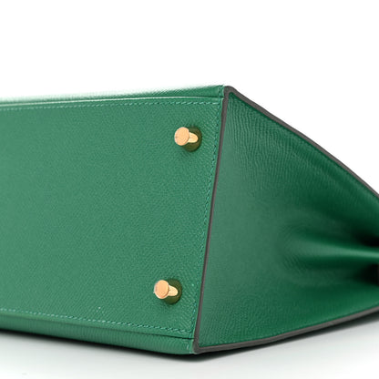 Hermes Epsom Kelly Sellier 28 Vert Vertigo 10 of 12