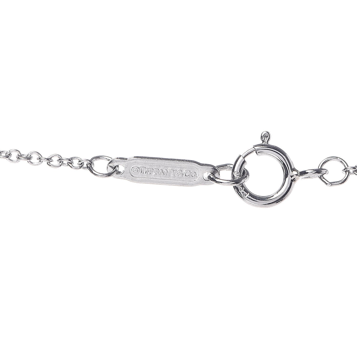 Tiffany 18K Yellow Gold Platinum Diamond Schlumberger Sixteen Stone Circle Pendant Necklace 4 of 5