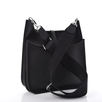 Hermes Taurillon Clemence Evelyne III PM Black 3 of 7
