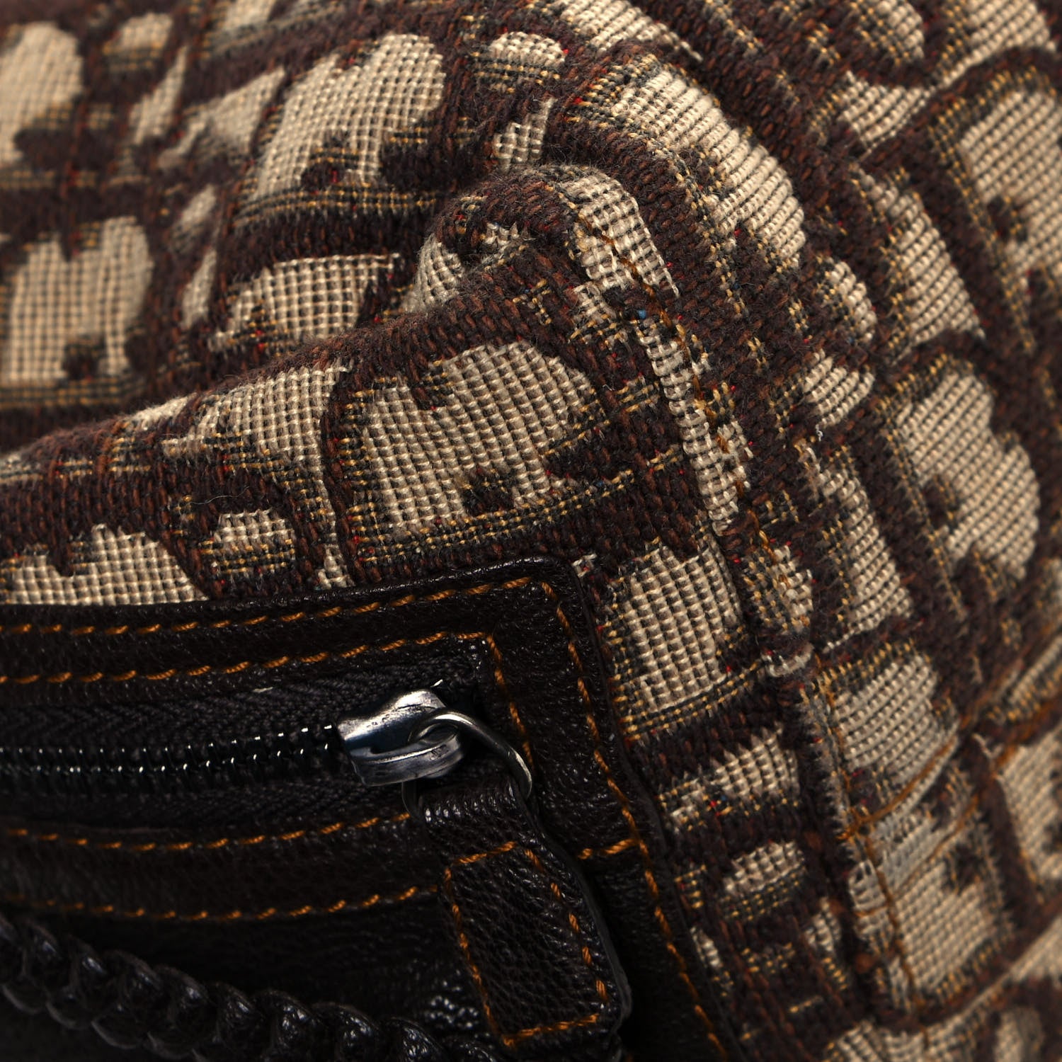 Christian Dior Monogram Flight East West Tote Brown 9 of 12