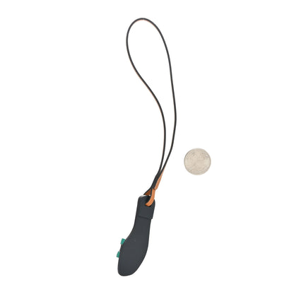 Hermes Epsom Butler Calfskin Hunter Oran Nano Bag Charm Vert Jade 2 of 4
