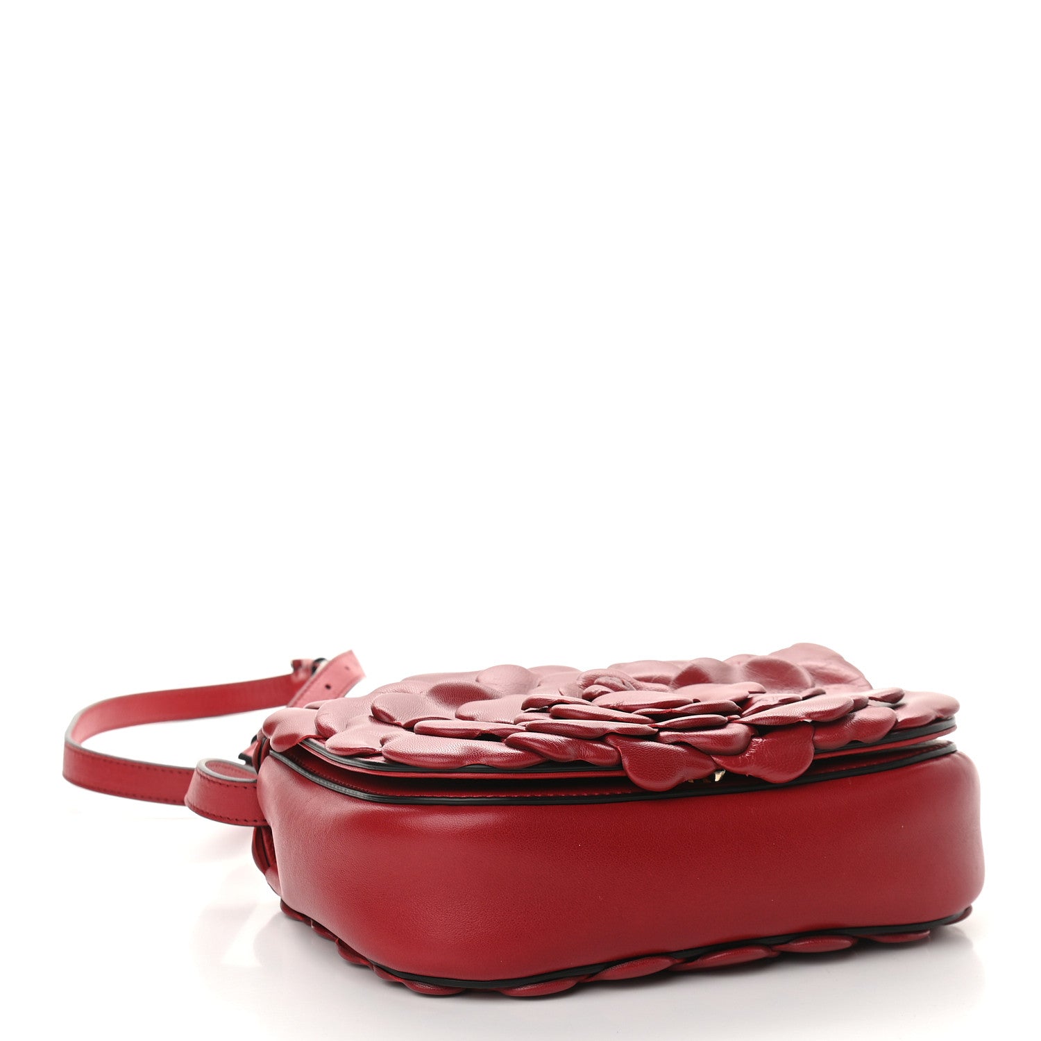 Valentino Garavani Nappa Atelier 03 Rose Edition Small Flap Crossbody Bag Cerise 4 of 8