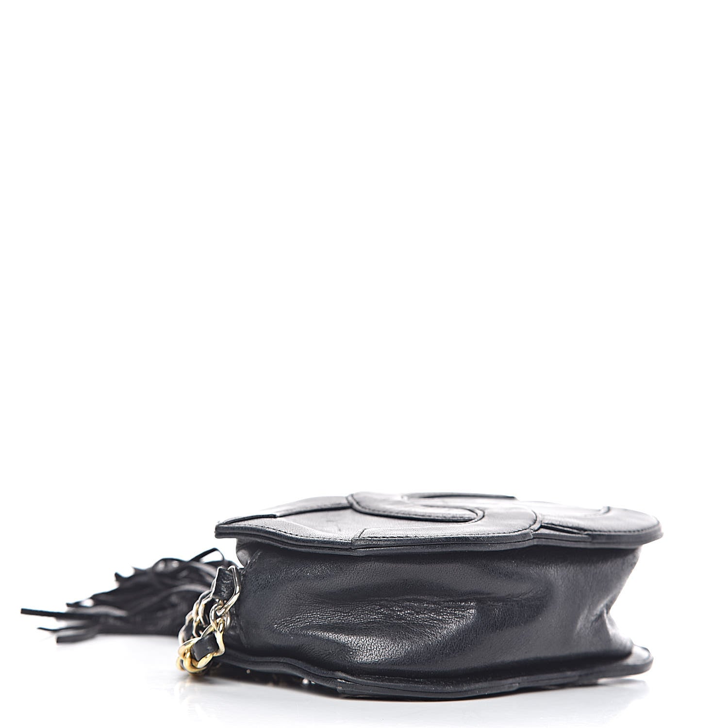 Chanel Lambskin Quilted CC Tassel Crossbody Black 4 of 18