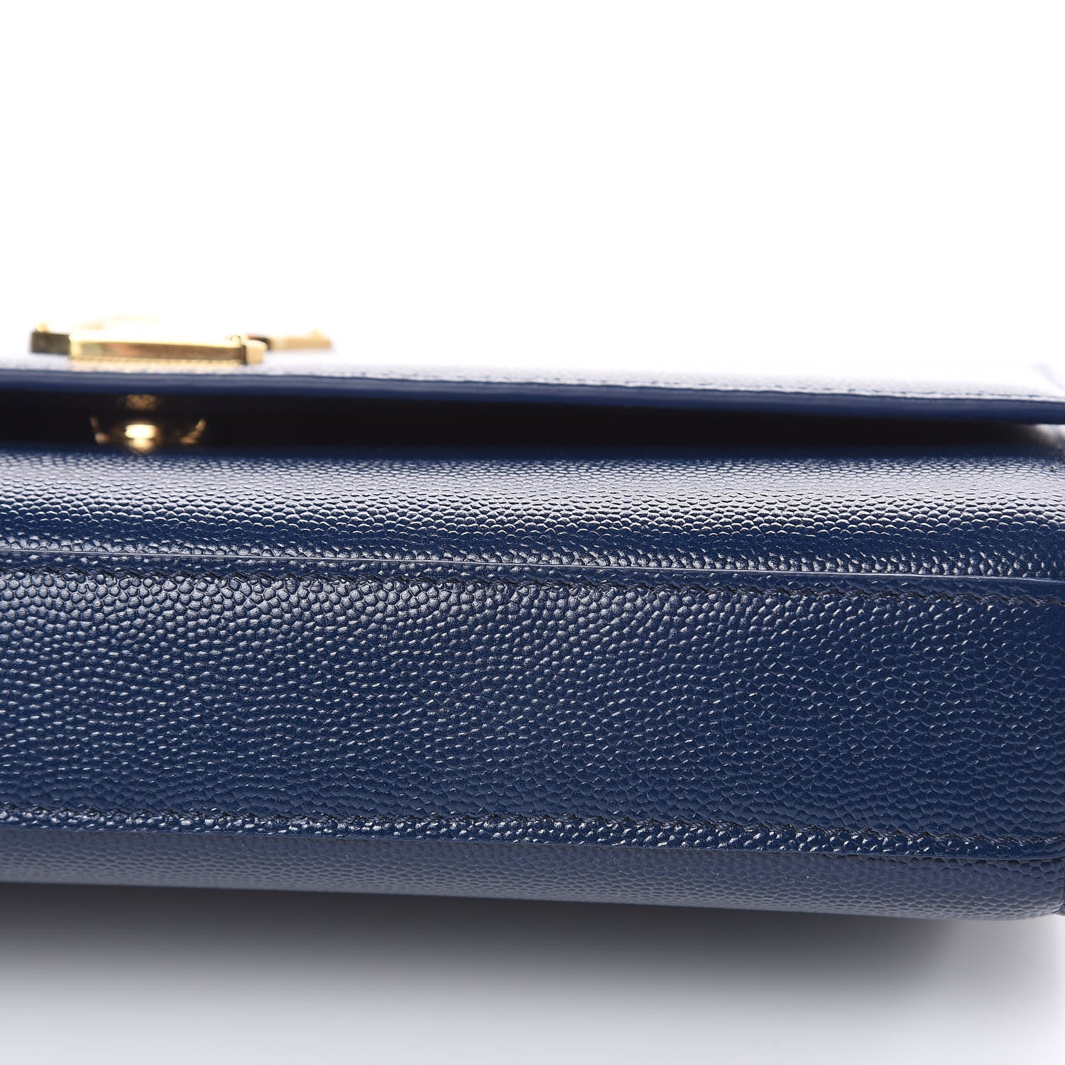 Saint Laurent Grain De Poudre Medium Classic Monogram Kate Satchel Denim Blue 10 of 10