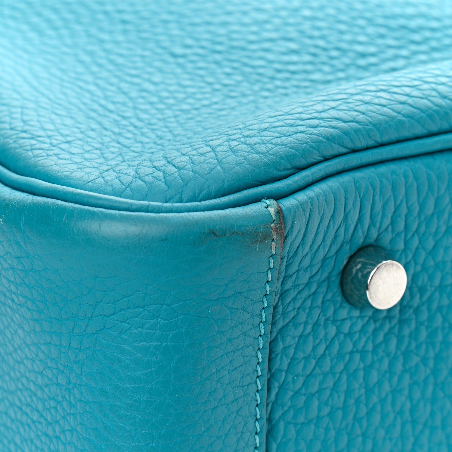 Hermes Taurillon Clemence Lindy 34 Turquoise 11 of 14