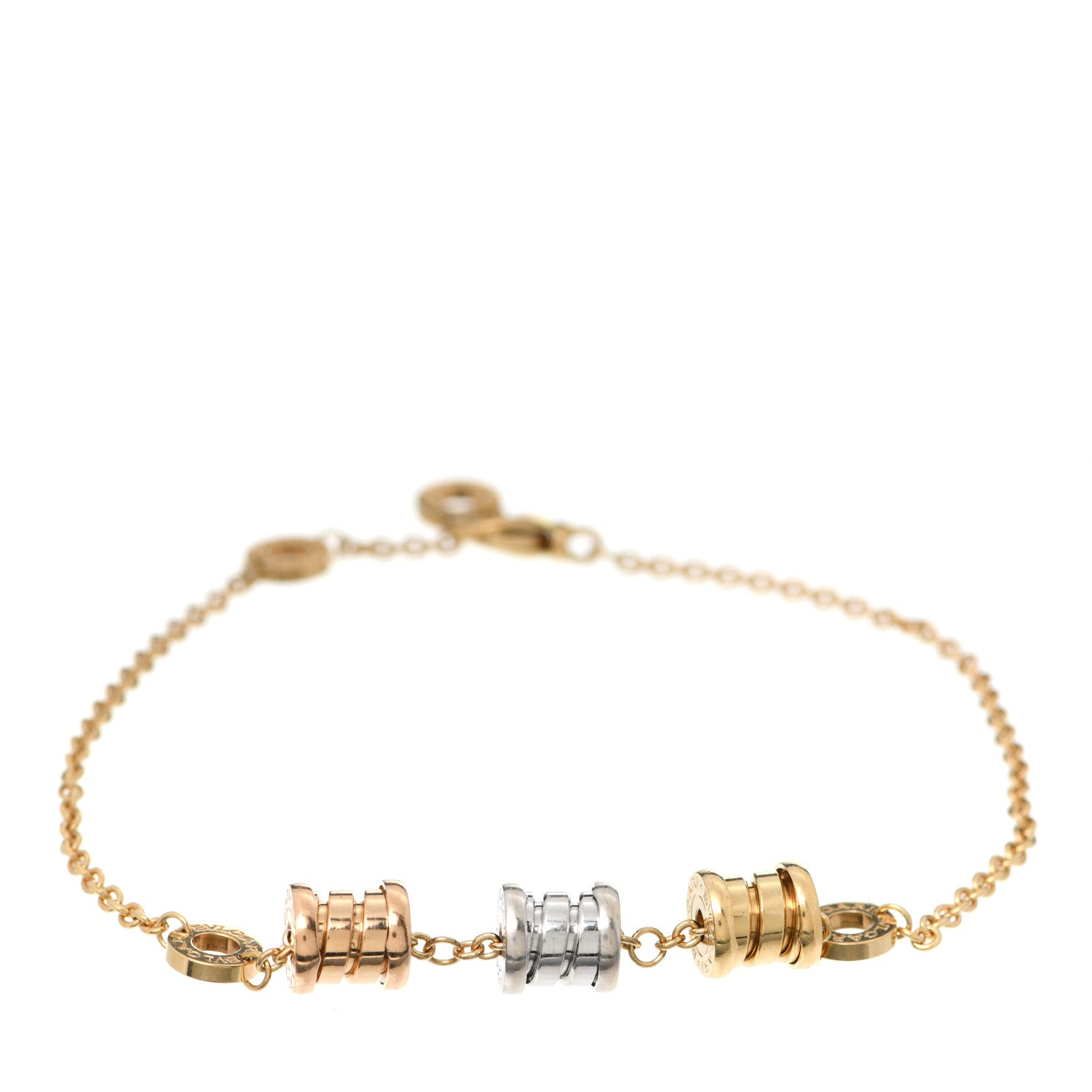 Bulgari 18K Yellow Rose White Gold B.Zero1 Bracelet 1 of 6