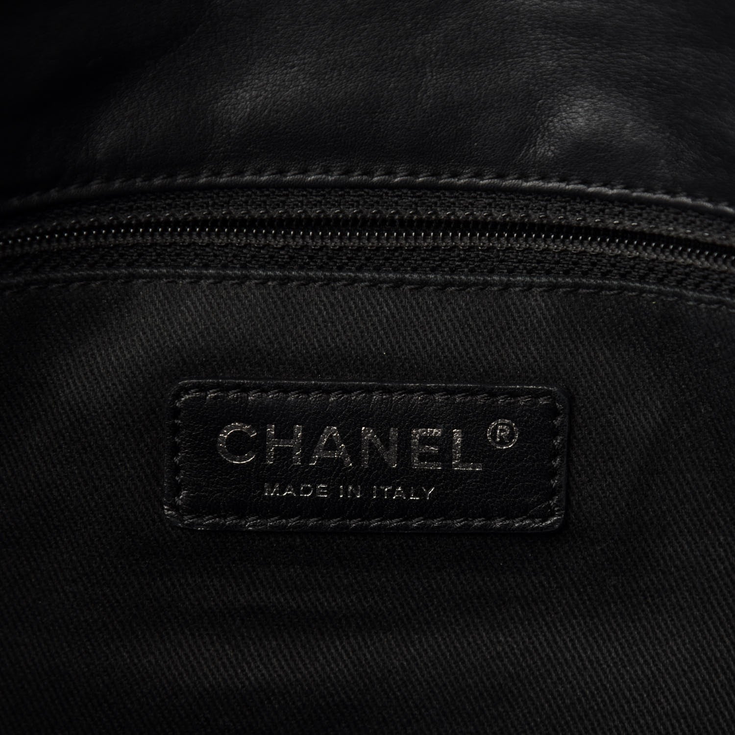Chanel Calfskin Stitched Large Expandable Flap Bag Black 13 of 16
