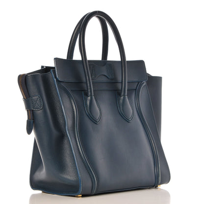 Celine Drummed Calfskin Mini Luggage Orage 3 of 21