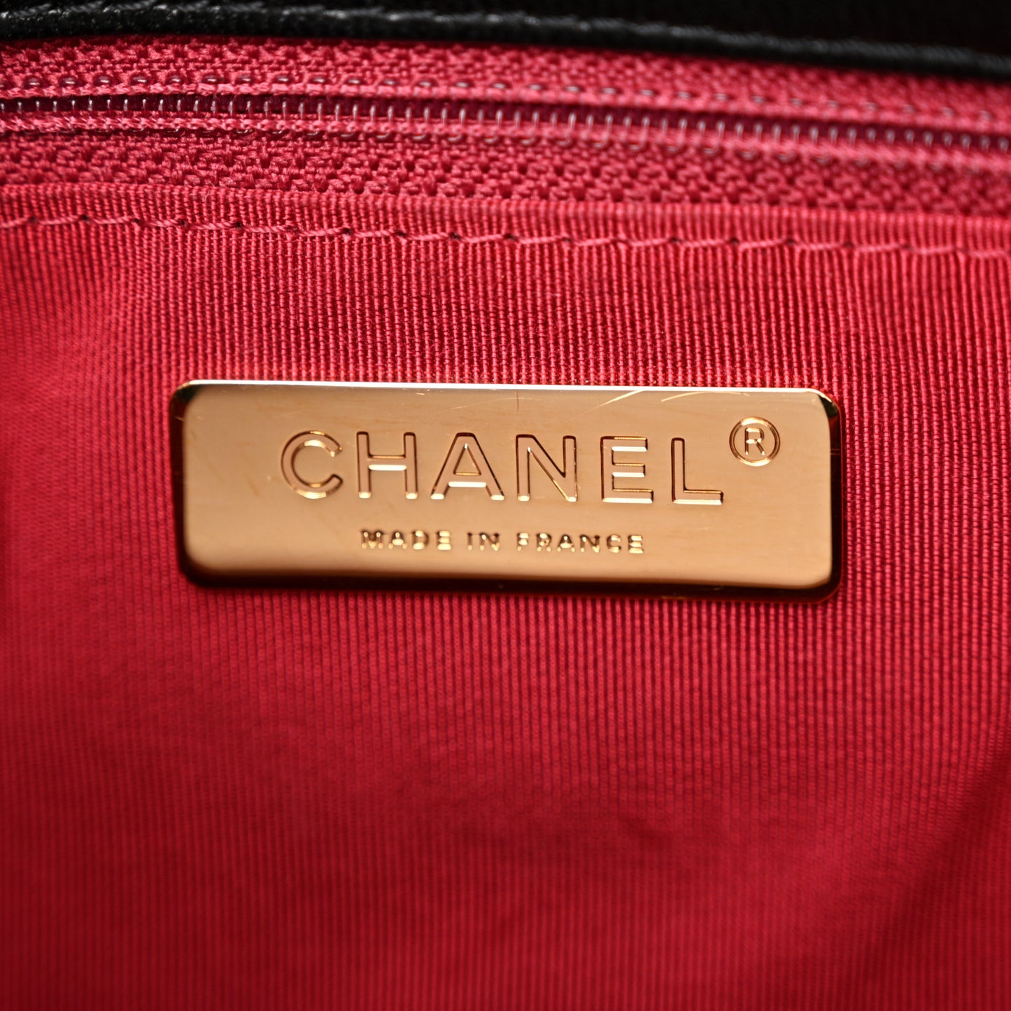 Goatskin Quilted Large Chanel 19 Flap Black