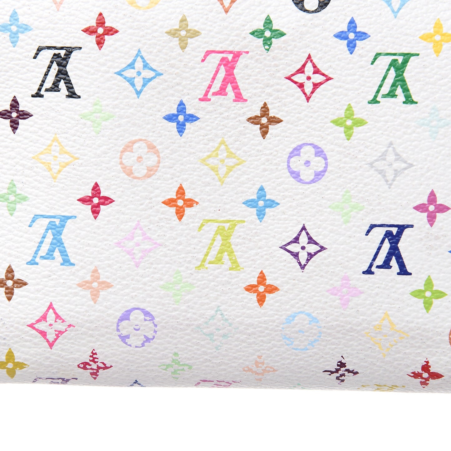 Monogram Multicolor Zippy Wallet White Litchi