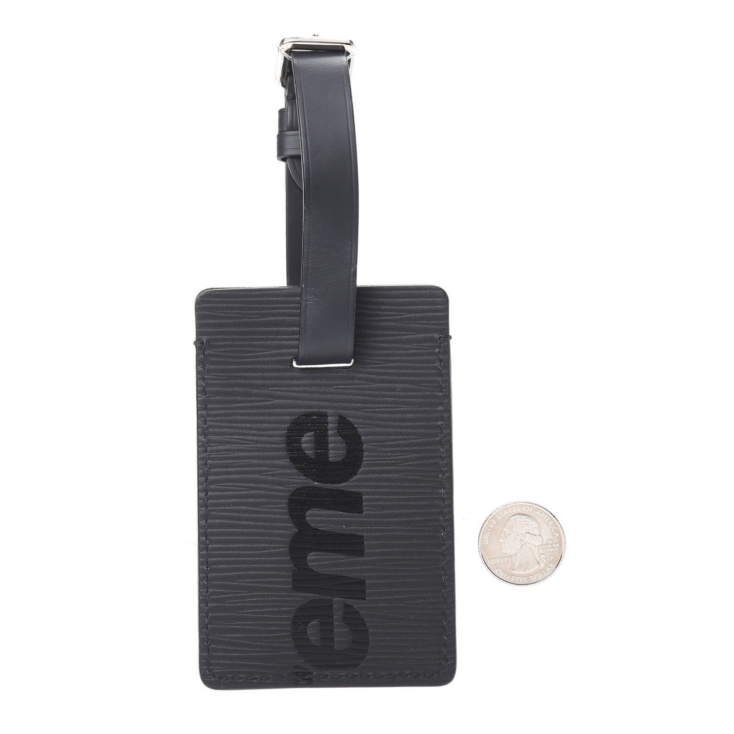X SUPREME Epi Luggage Tag Black