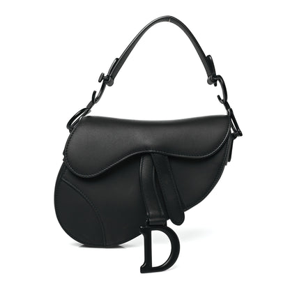 Christian Dior Ultra Matte Calfskin Mini Saddle Bag Black 1 of 12