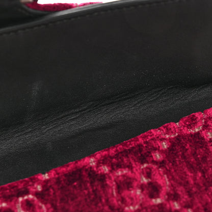 Gucci Velvet Skipper Crystal GG Monogram Small Dionysus Shoulder Bag Red Cipria Black Black Diamond 16 of 16