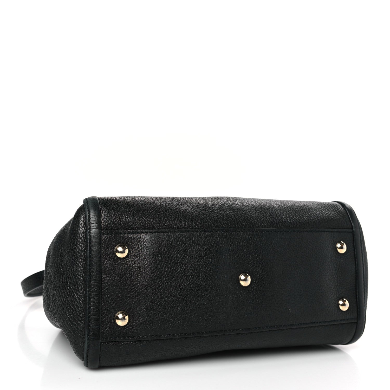Gucci Pebbled Calfskin Small Soho Shoulder Bag Black 4 of 13