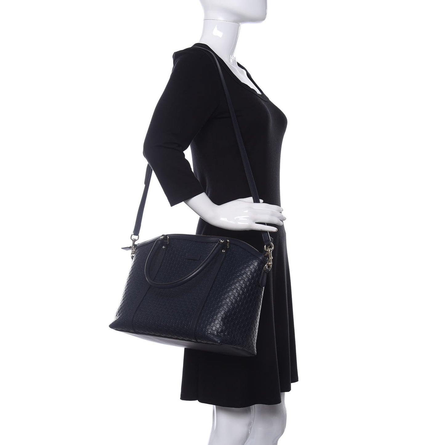 Soft Microguccissima Dome Satchel Navy