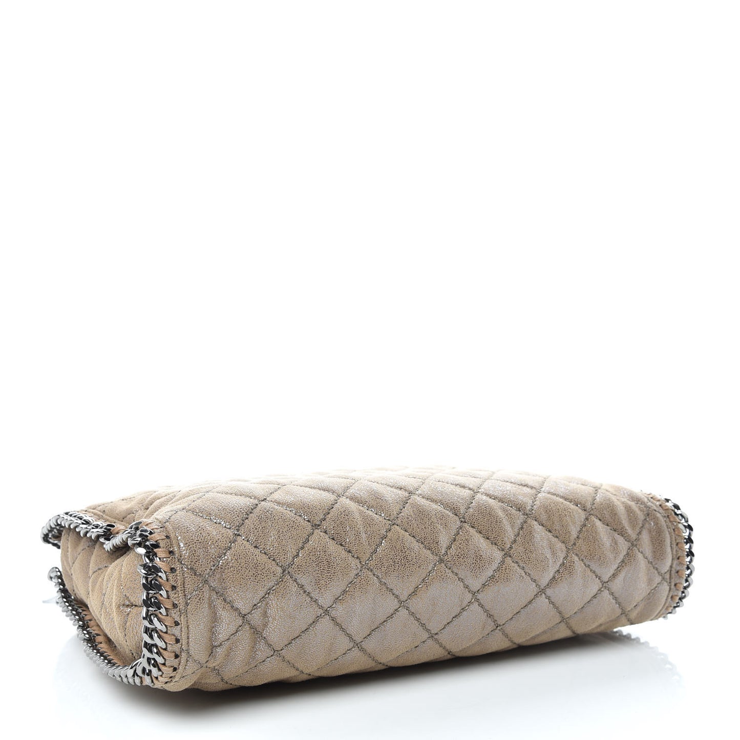 Shaggy Deer Quilted Falabella Tote Taupe