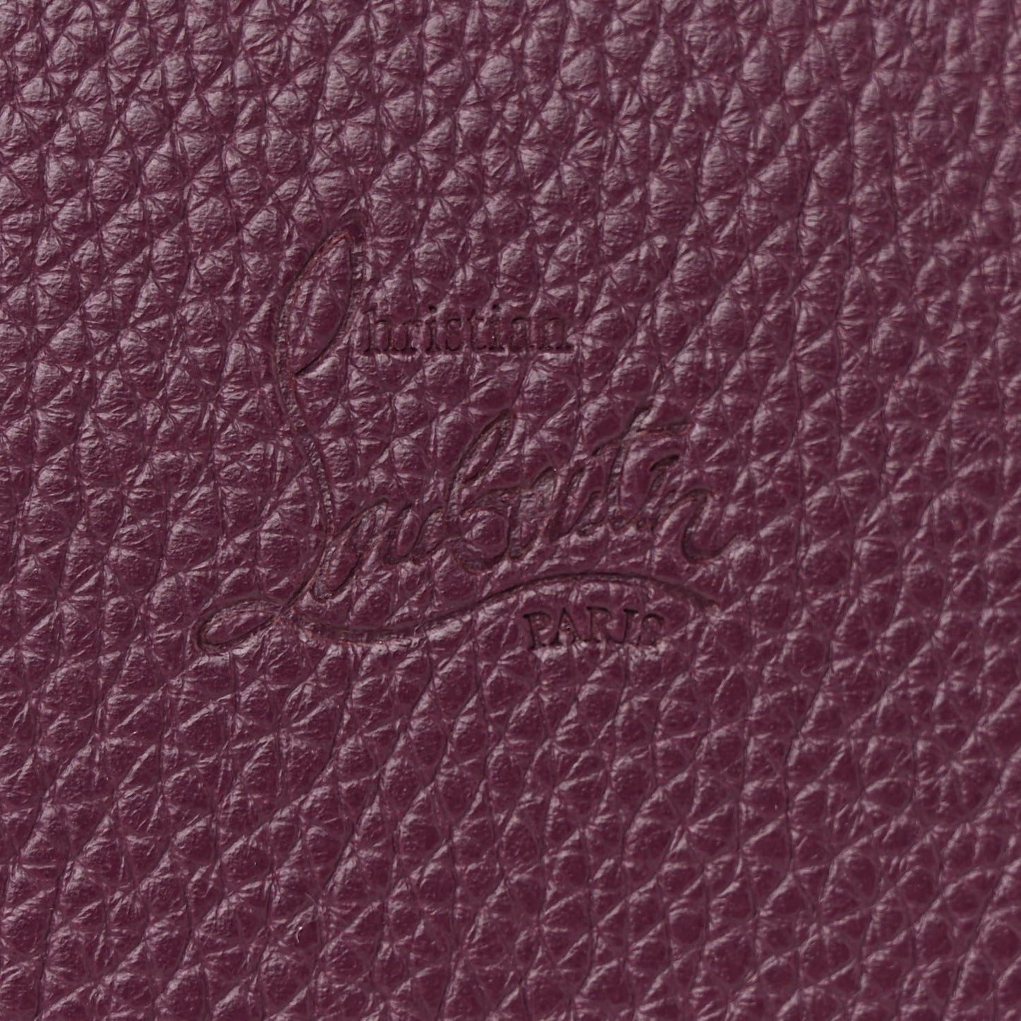 Calfskin Spikes Loubinthesky Paloma Clutch Merlot