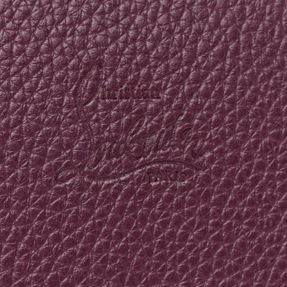 Christian Louboutin Calfskin Spikes Loubinthesky Paloma Clutch Merlot 5 of 10