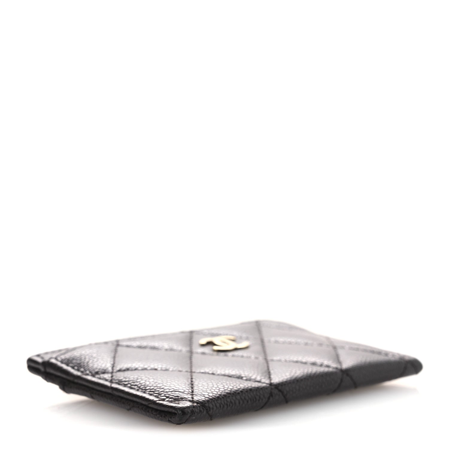 Chanel Caviar Quilted Card Holder Dark Brown 4 of 9