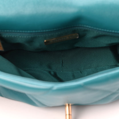 Chanel Lambskin Quilted Medium Chanel 19 Flap Green 4 of 6