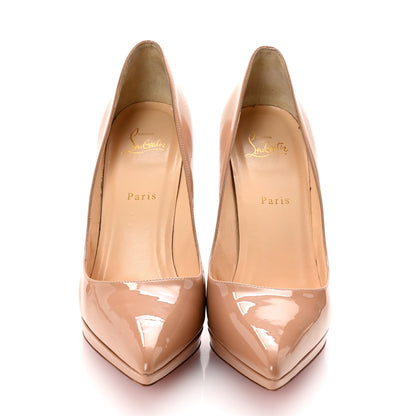Christian Louboutin Patent Pigalle Plato 120 Pumps 40.5 Nude 3 of 9