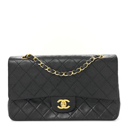 Chanel Lambskin Quilted Medium Double Flap Black 1 of 10