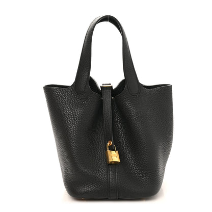 Hermes Taurillon Clemence Picotin Lock 18 PM Black 1 of 13