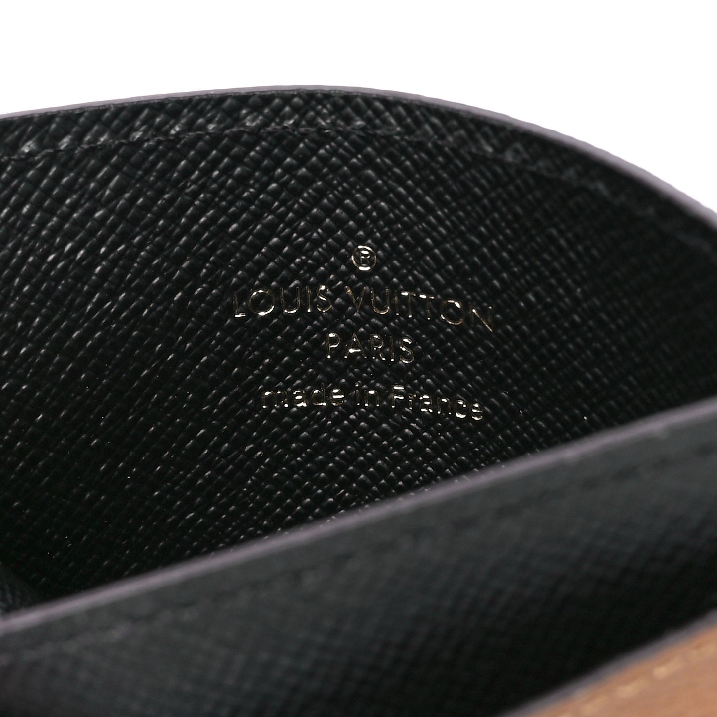 Reverse Monogram Side Up Card Holder