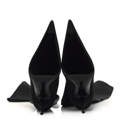 Balenciaga Spandex Pointed Toe Knife Thigh High Boots 38 Black 5 of 7