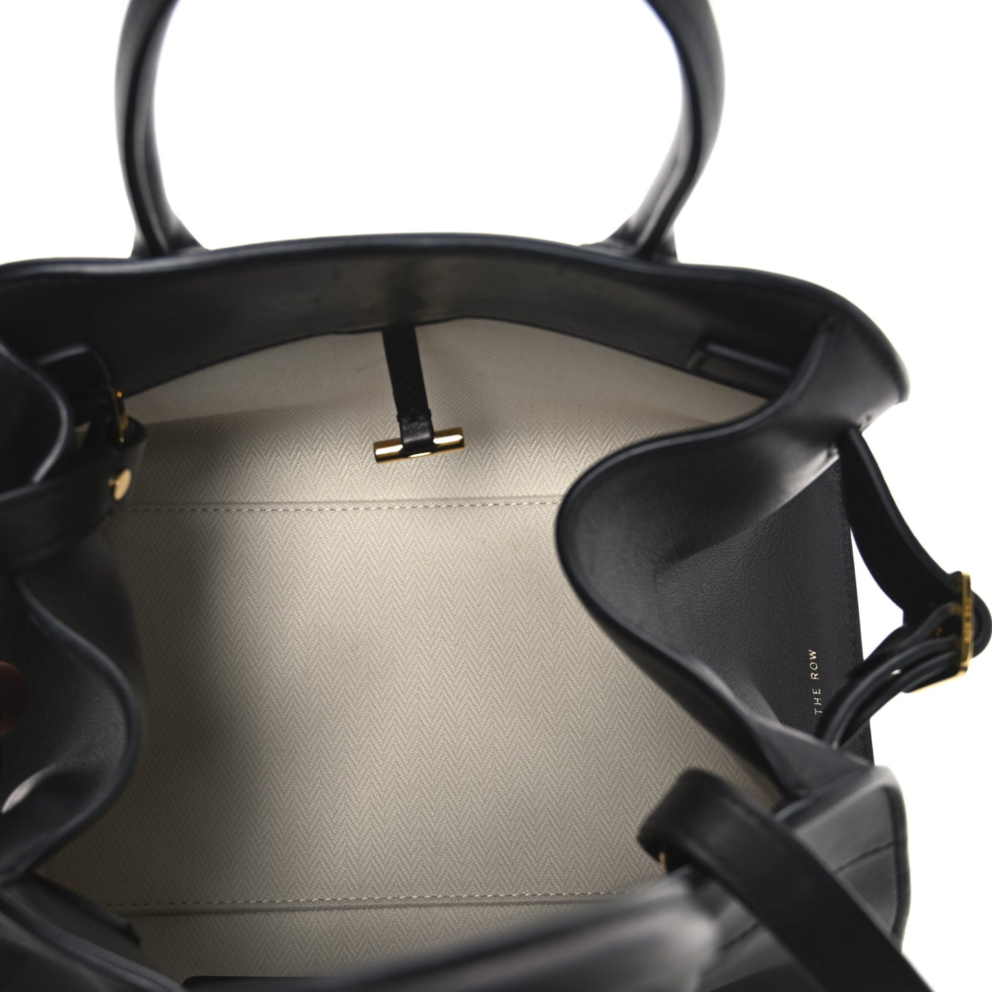 Polished Saddle Calfskin Soft Margaux 10 Bag Black