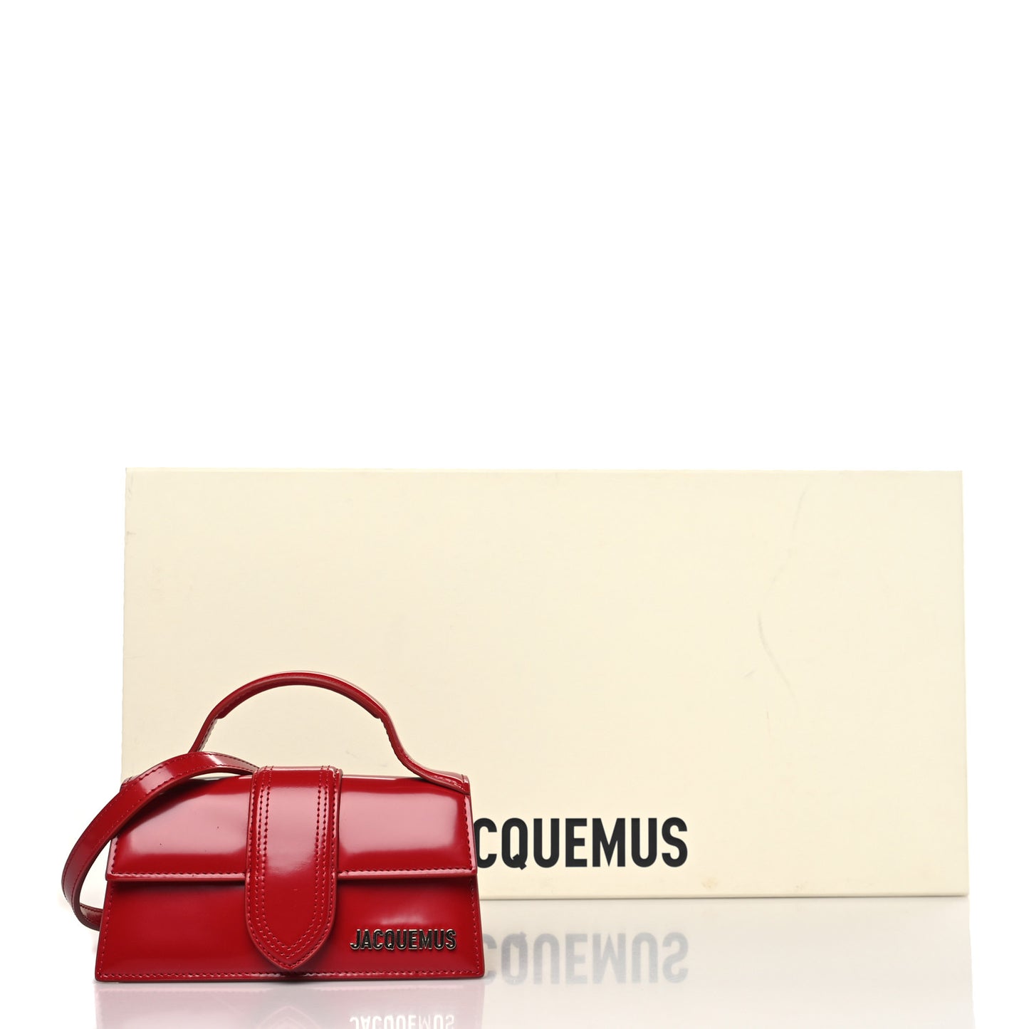 Glazed Calfskin Le Bambino Red