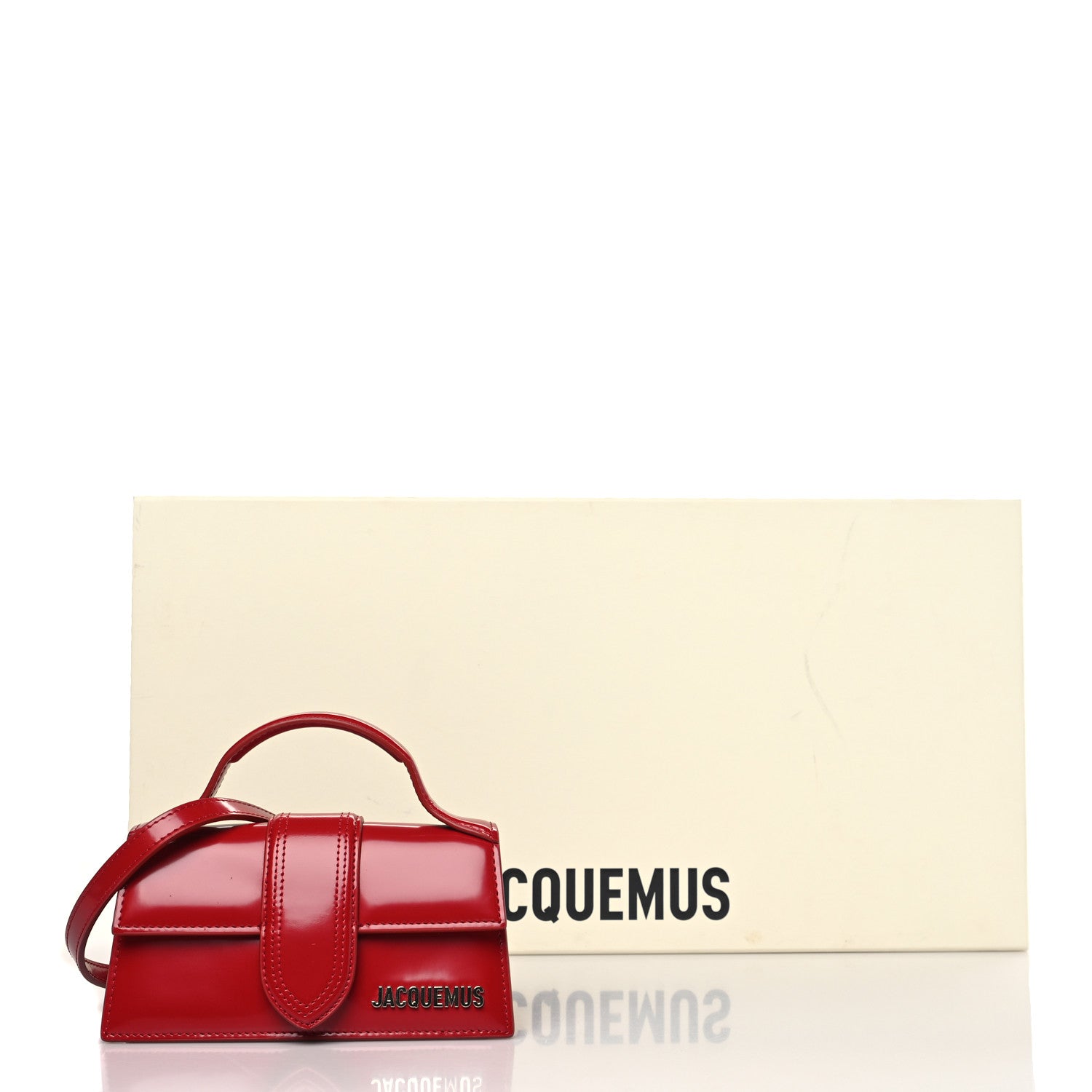 Jacquemus Glazed Calfskin Le Bambino Red 9 of 9